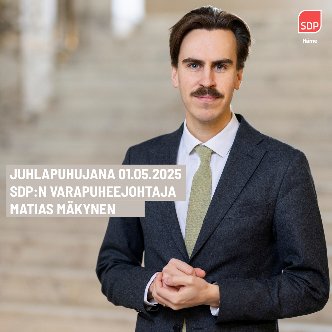 Heinolan työväen vappujuhla Heinolan torilla